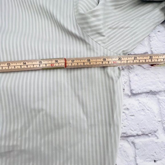 Brooks Brothers Shirt Women's 10 Grey Cotton Semi Fitted French Cuffs Button Up - Picture 8 of 10